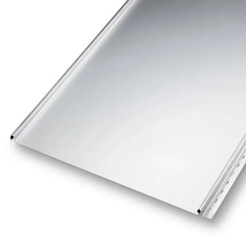 Stehfalzpaneele FixClick 5P für die Carport- oder Garagenumrandung oder klassisch als Dacheindeckung